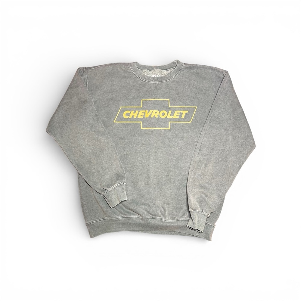 Chevrolet Logo Crewneck Sweatshirt GM Licensed Vintage Look Size S/M